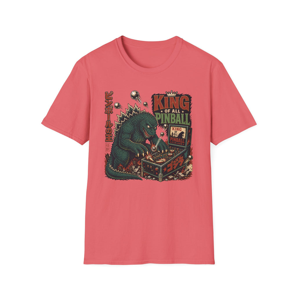 King of All Pinball — Retro Godzilla Arcade Tee