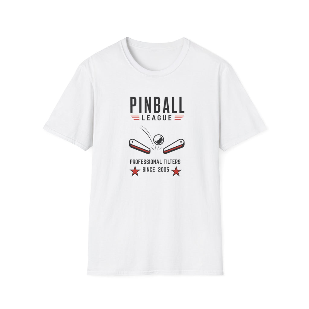 Pinball League T-Shirt — Retro Arcade Flipper Design