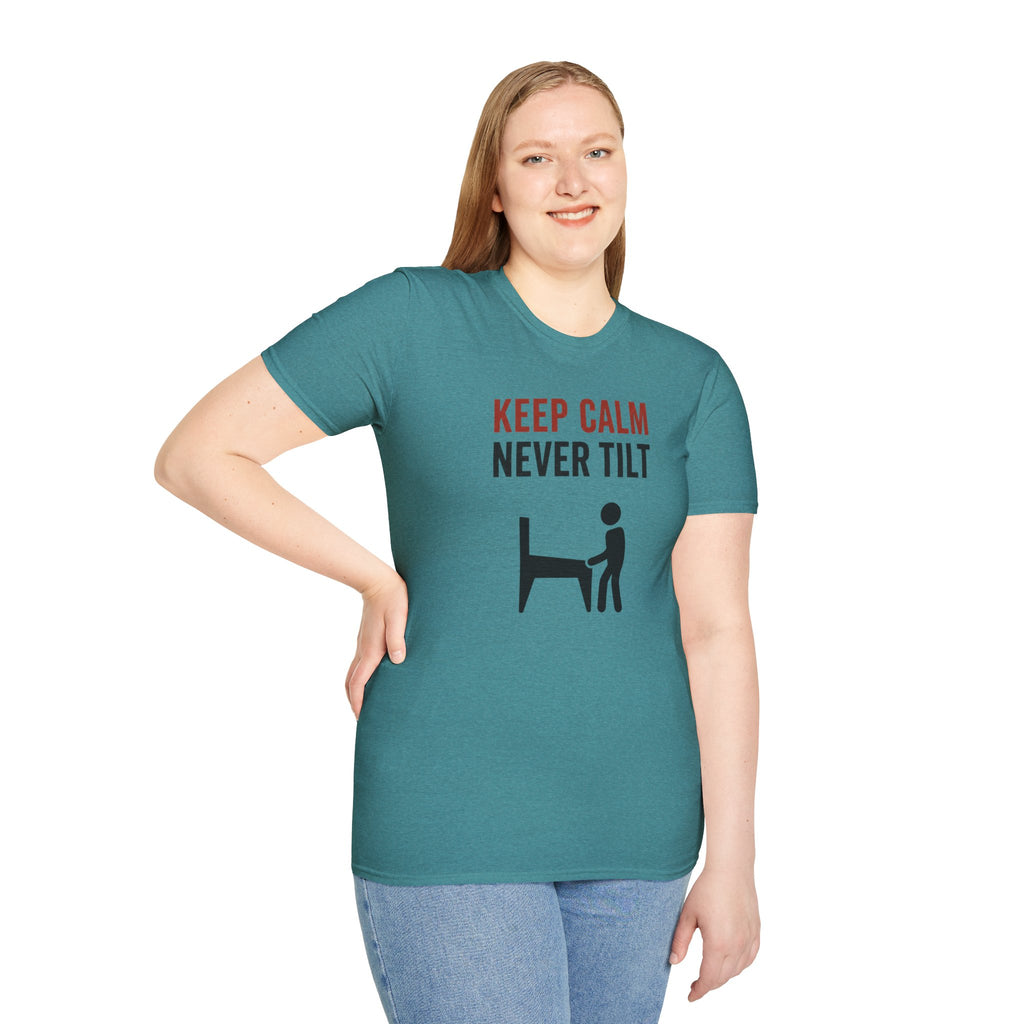 Keep Calm Never Tilt Pinball T-Shirt