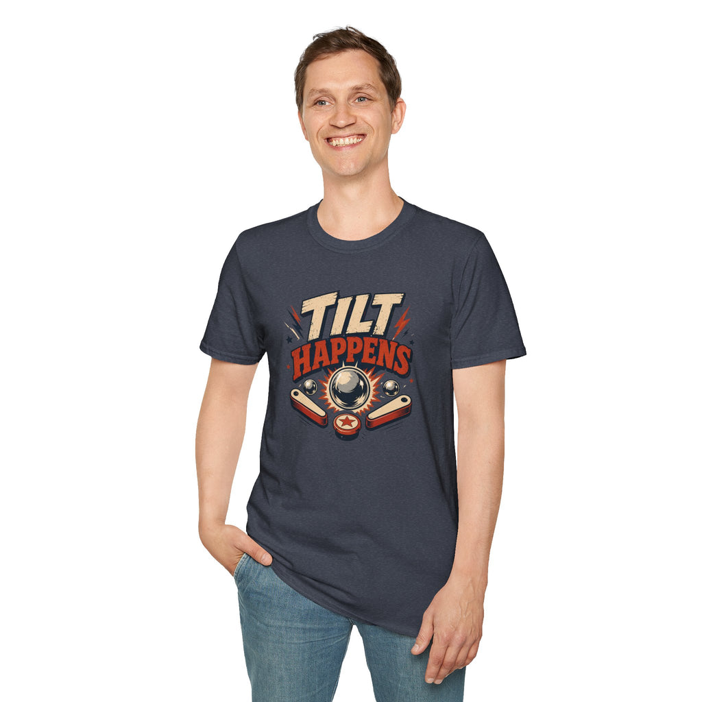 Tilt Happens Flippers Pinball T-shirt
