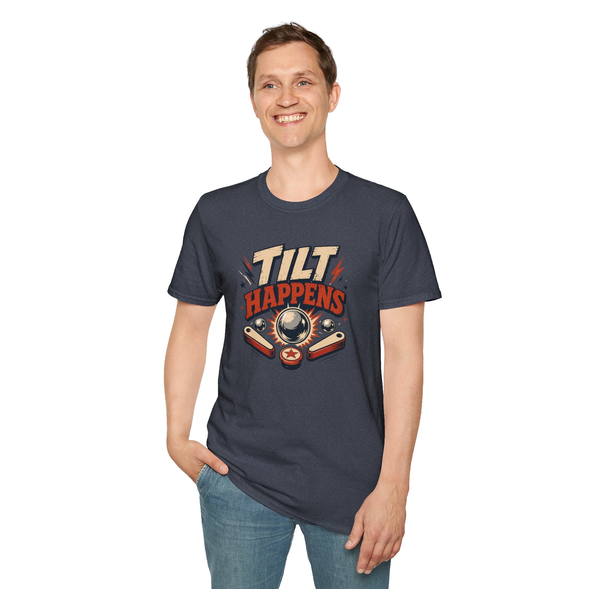 Tilt Happens Flippers Pinball T-shirt
