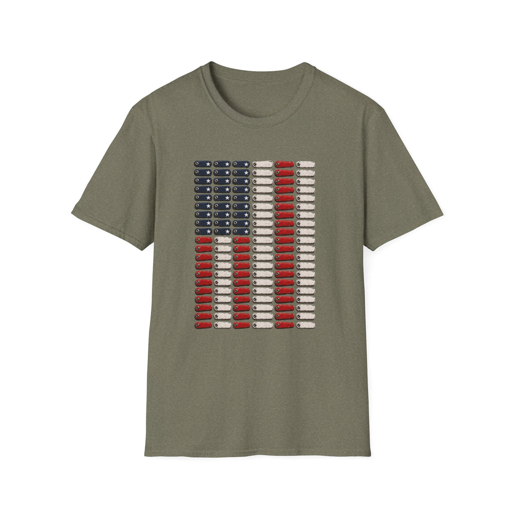Pinball Flipper American Flag T-Shirt