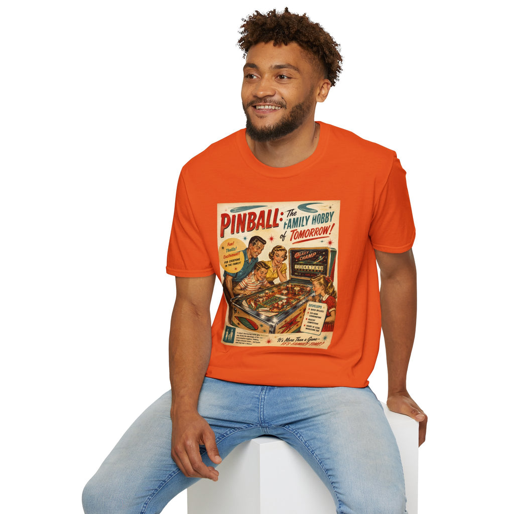 Pinball: The Family Hobby of Tomorrow Retro T-Shirt