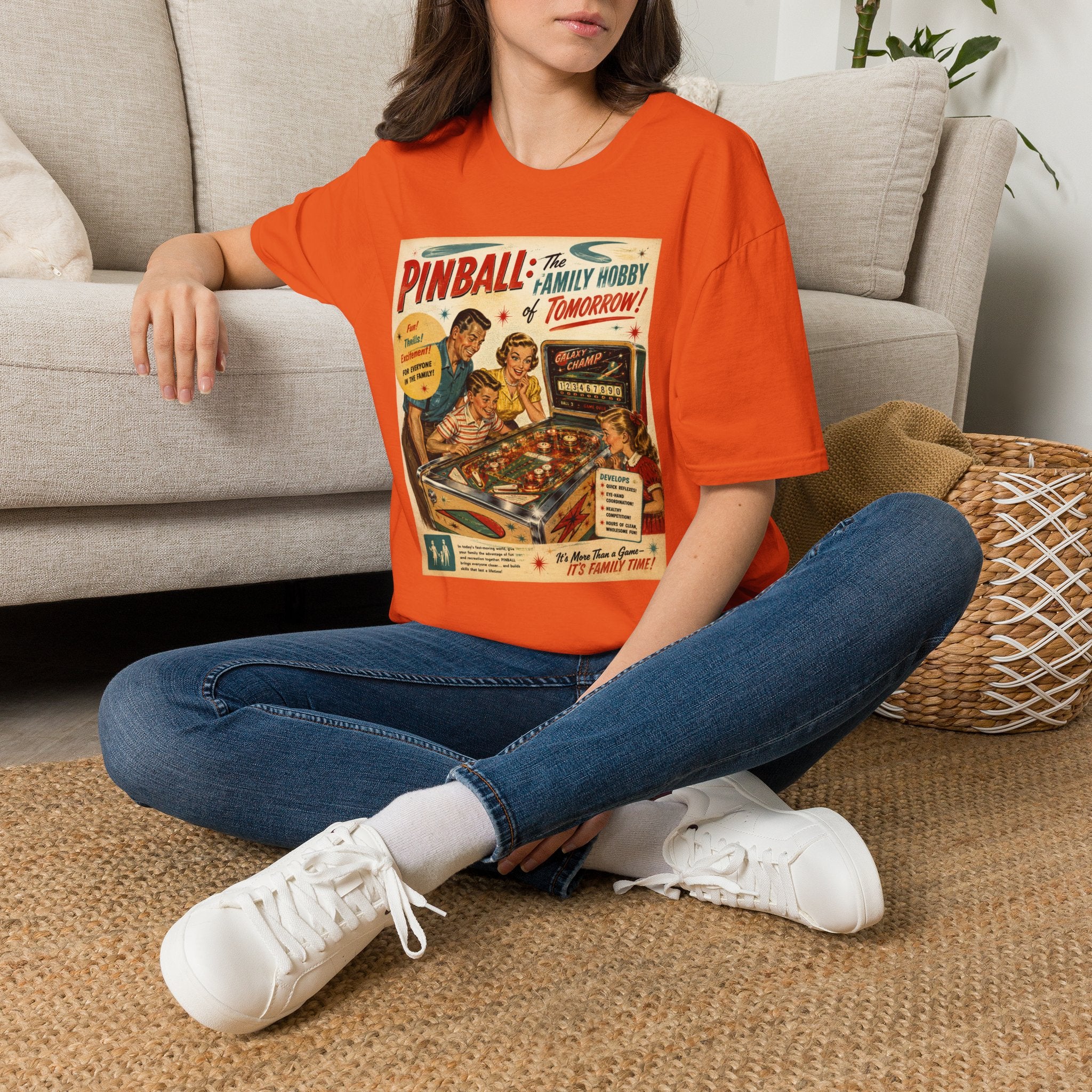 Pinball: The Family Hobby of Tomorrow Retro T-Shirt