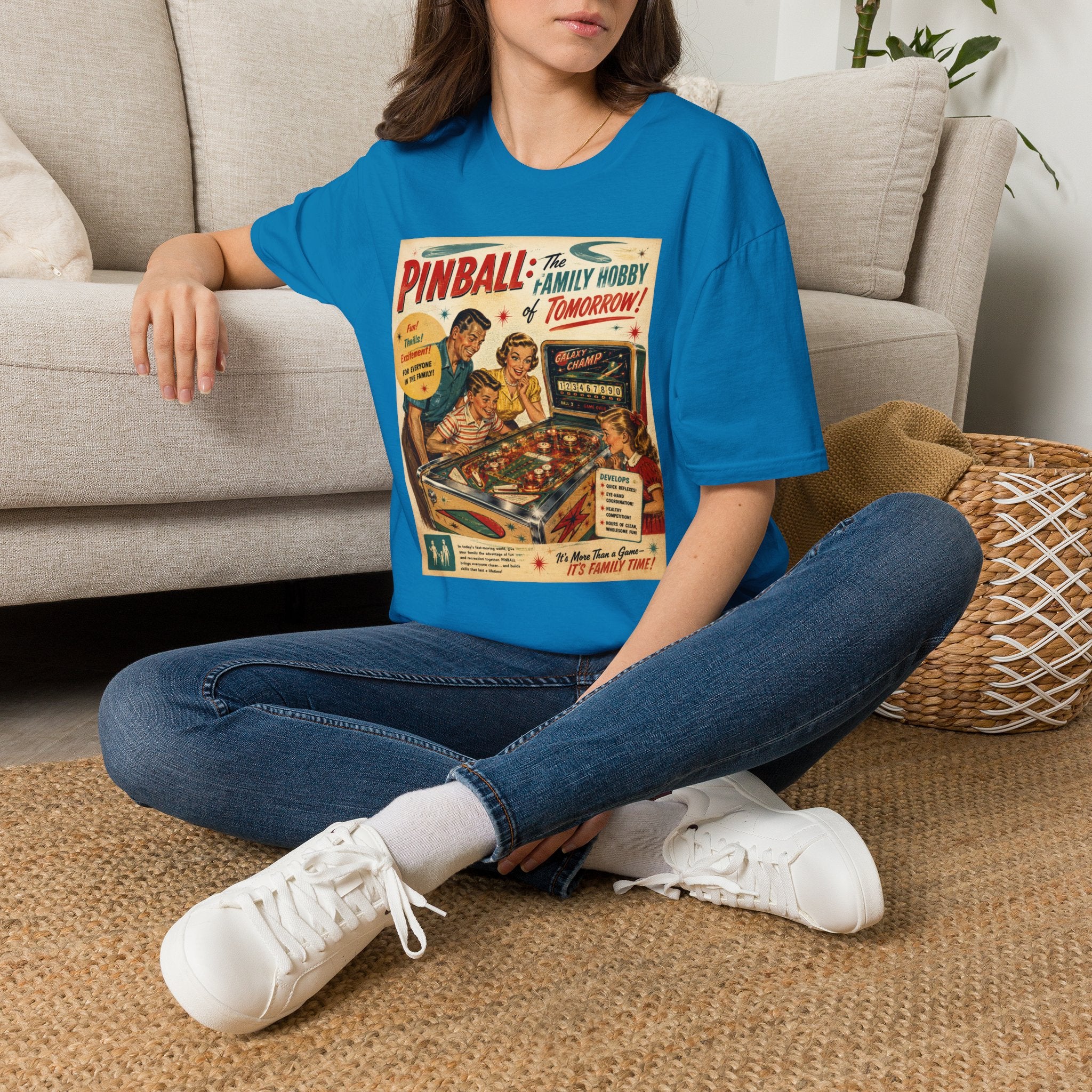Pinball: The Family Hobby of Tomorrow Retro T-Shirt