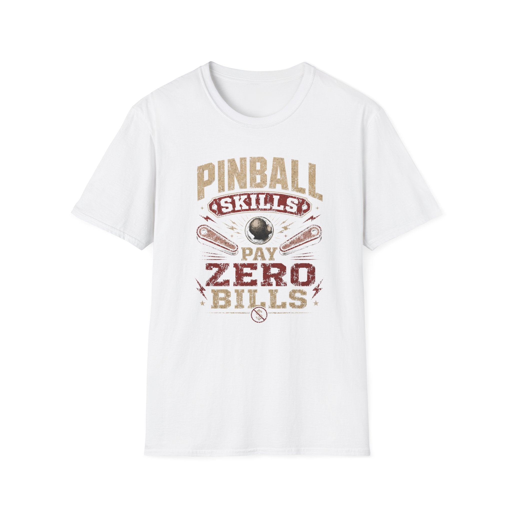 Pinball Skills T‑Shirt Pay Zero Bills