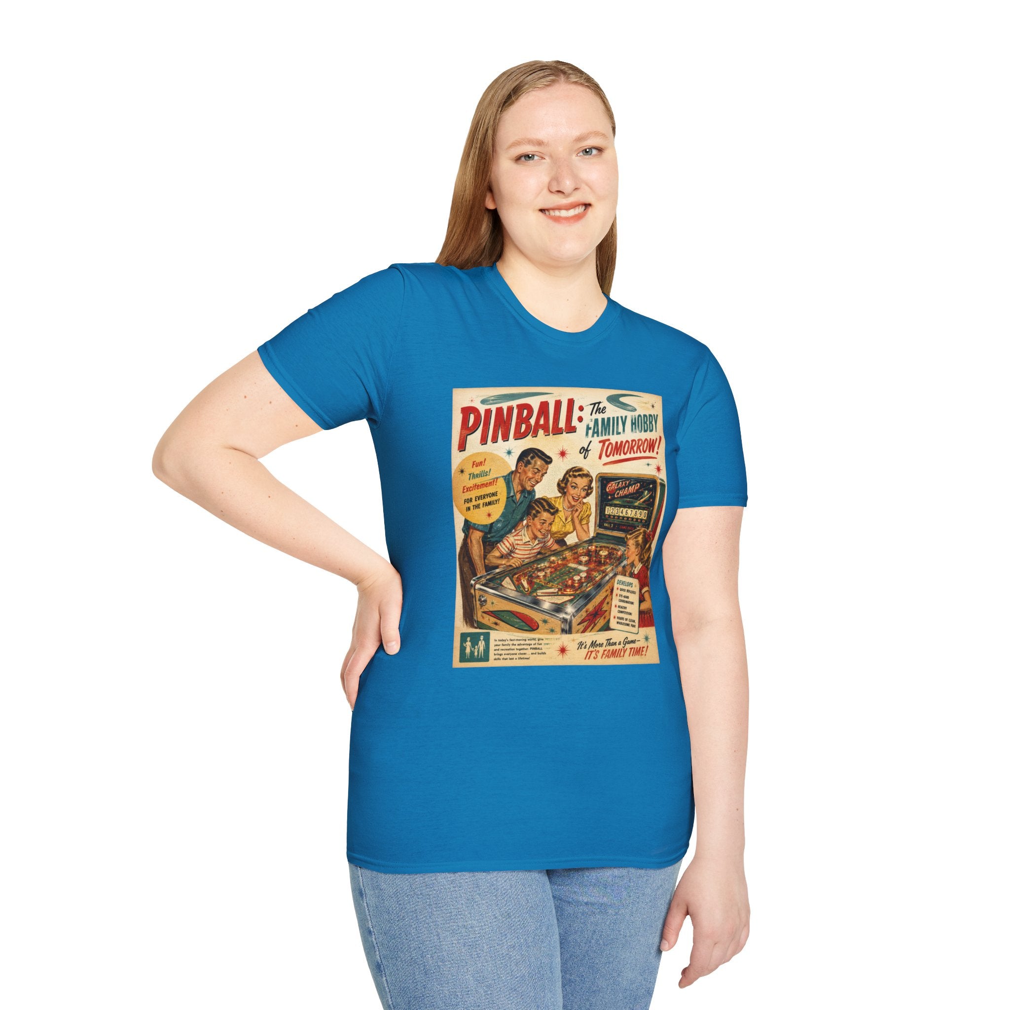 Pinball: The Family Hobby of Tomorrow Retro T-Shirt