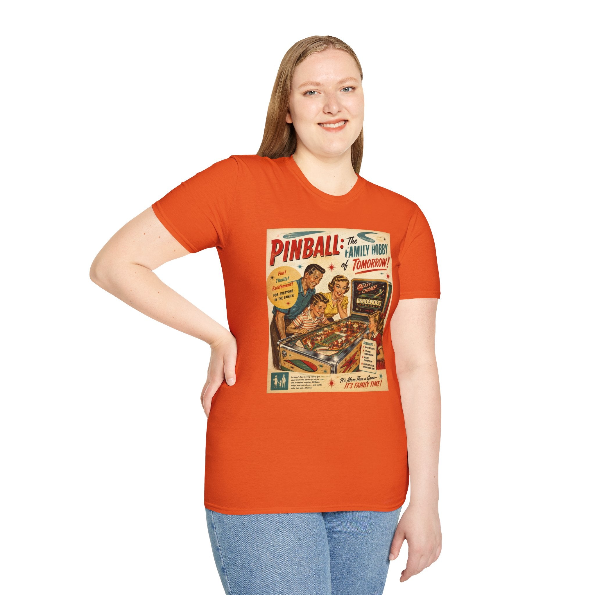 Pinball: The Family Hobby of Tomorrow Retro T-Shirt