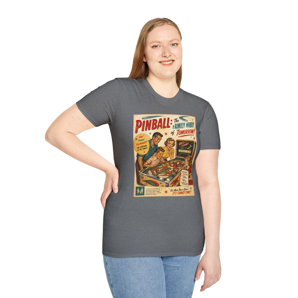 Pinball: The Family Hobby of Tomorrow Retro T-Shirt