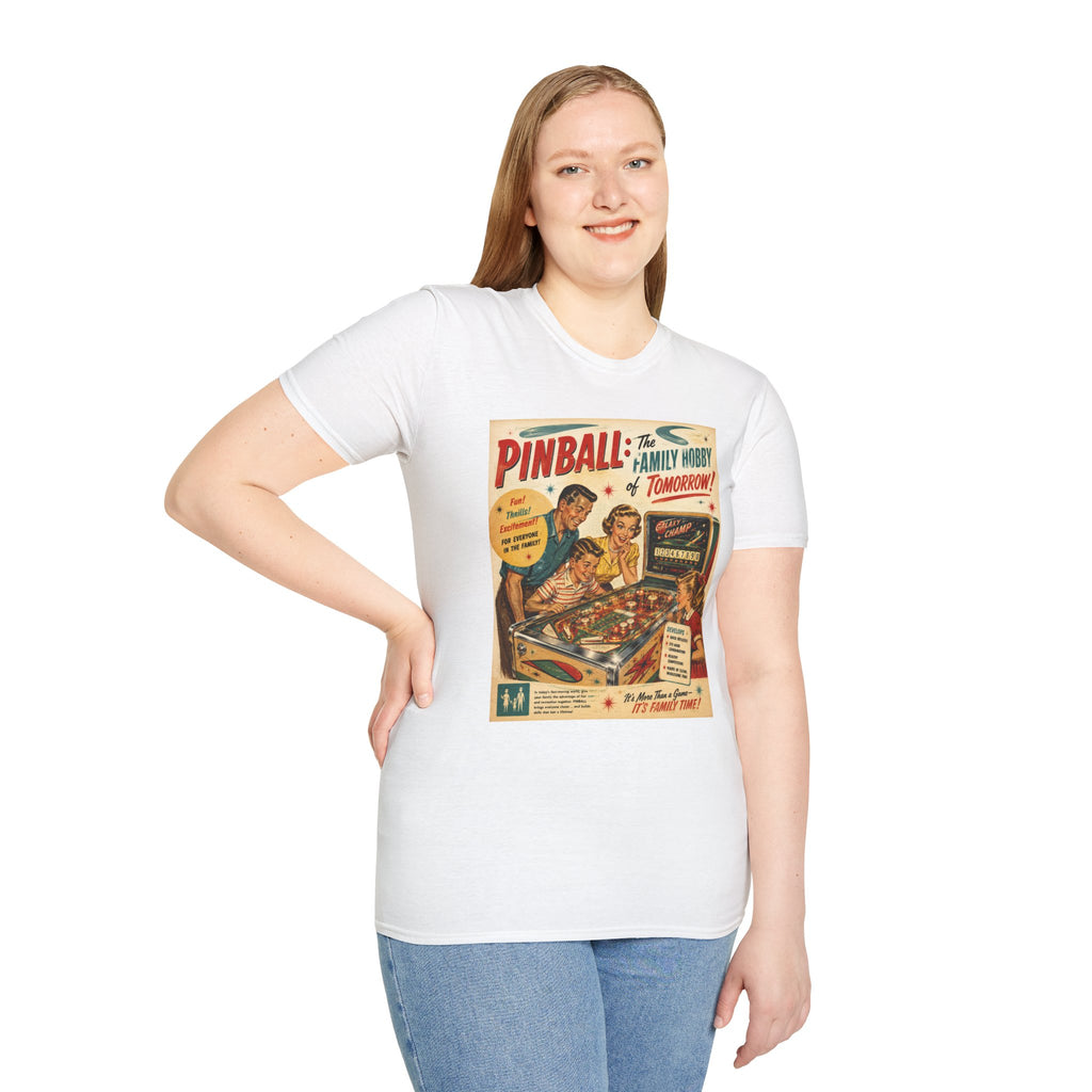 Pinball: The Family Hobby of Tomorrow Retro T-Shirt