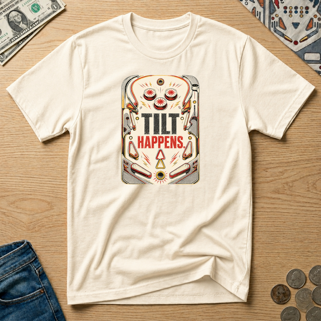 Tilt Happens Playfield Pinball T-shirt