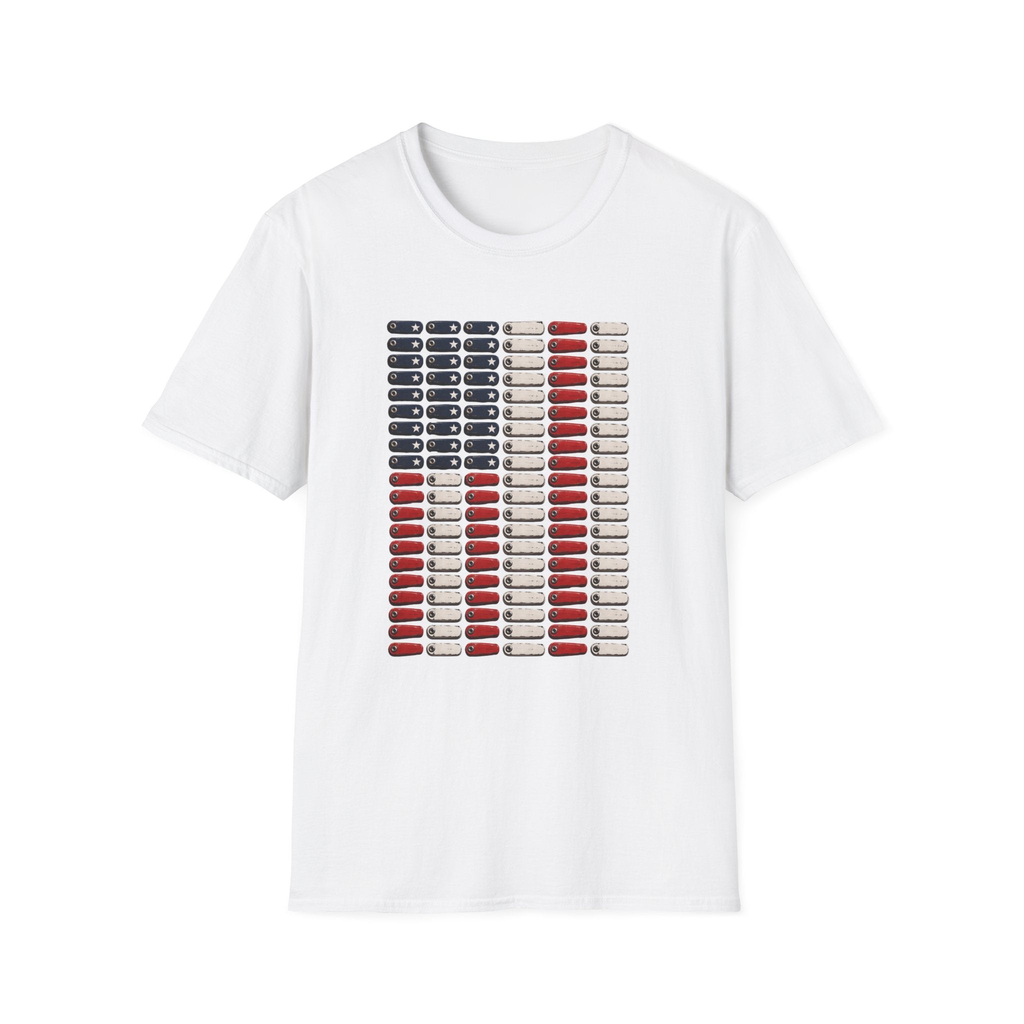 Pinball Flipper American Flag T-Shirt