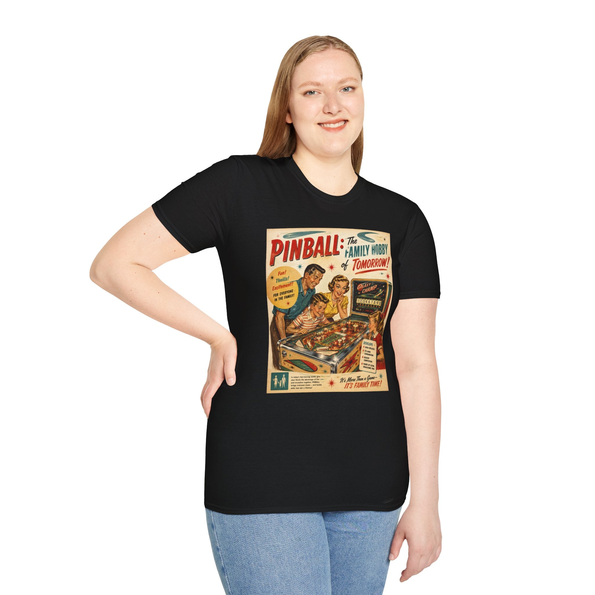 Pinball: The Family Hobby of Tomorrow Retro T-Shirt