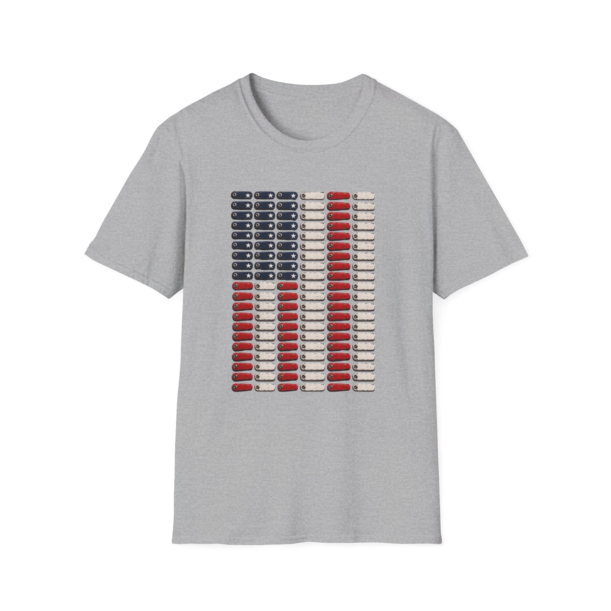 Pinball Flipper American Flag T-Shirt