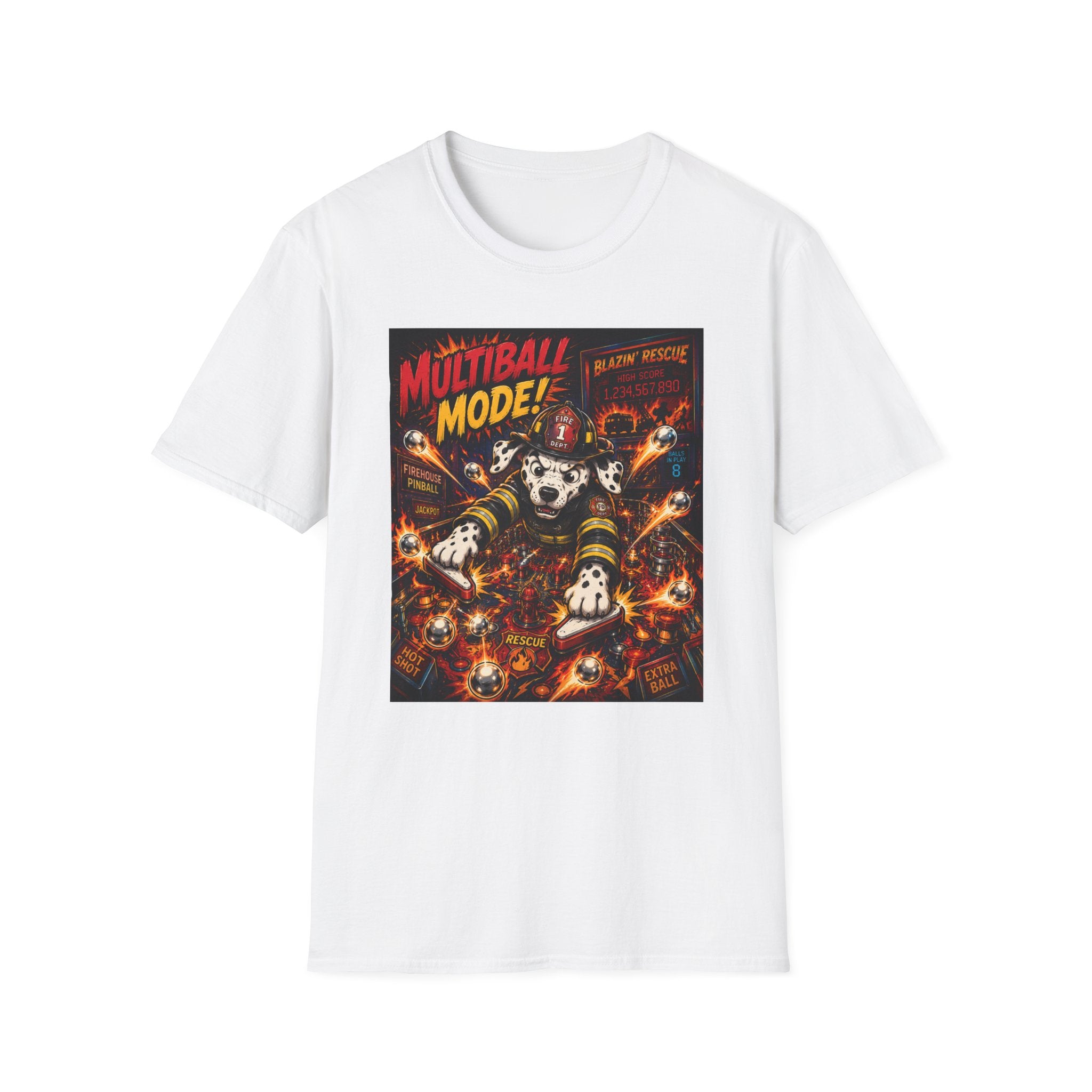 Multiball Mode Firefighter Dalmatian Pinball