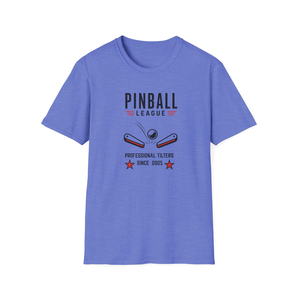Pinball League T-Shirt — Retro Arcade Flipper Design