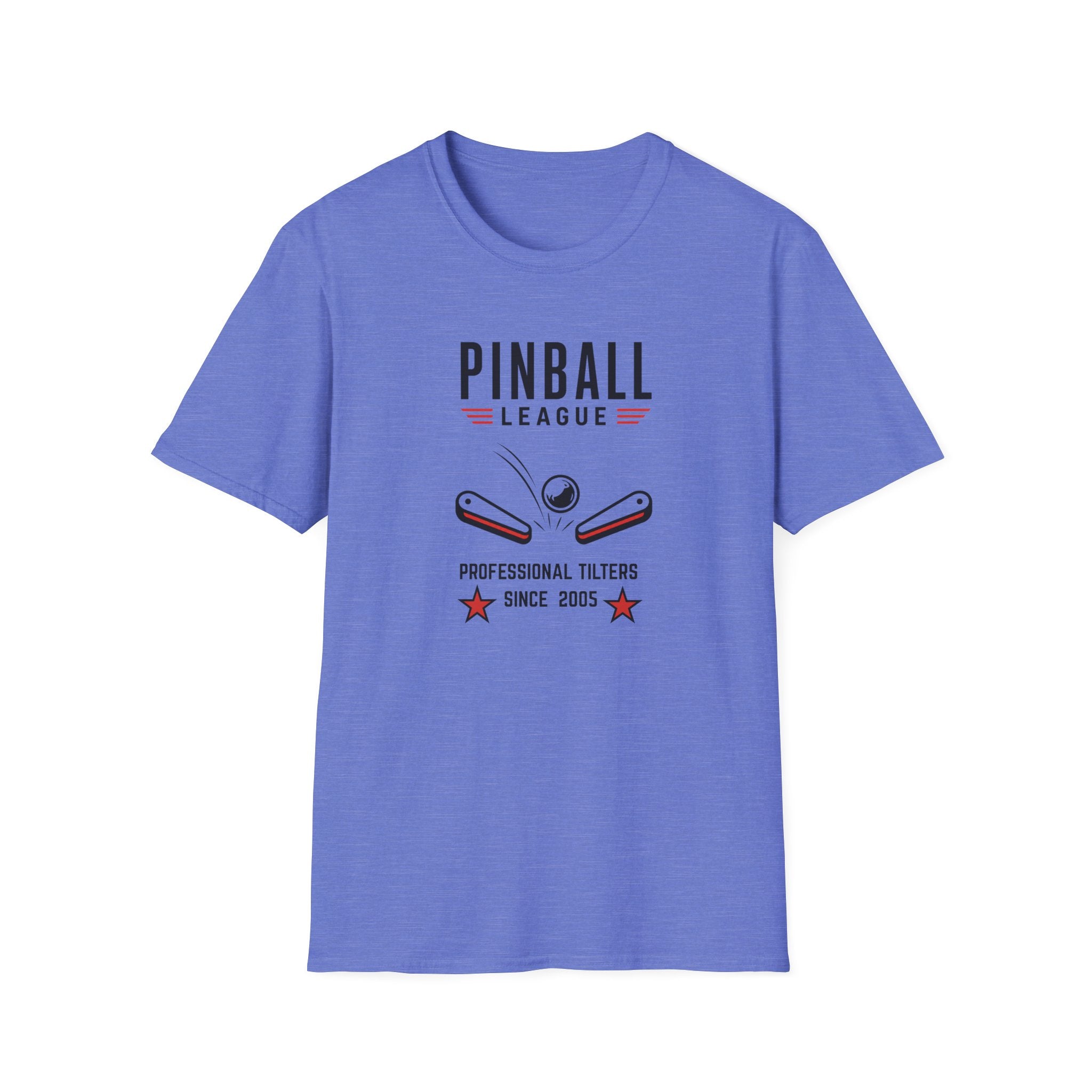 Pinball League T-Shirt — Retro Arcade Flipper Design