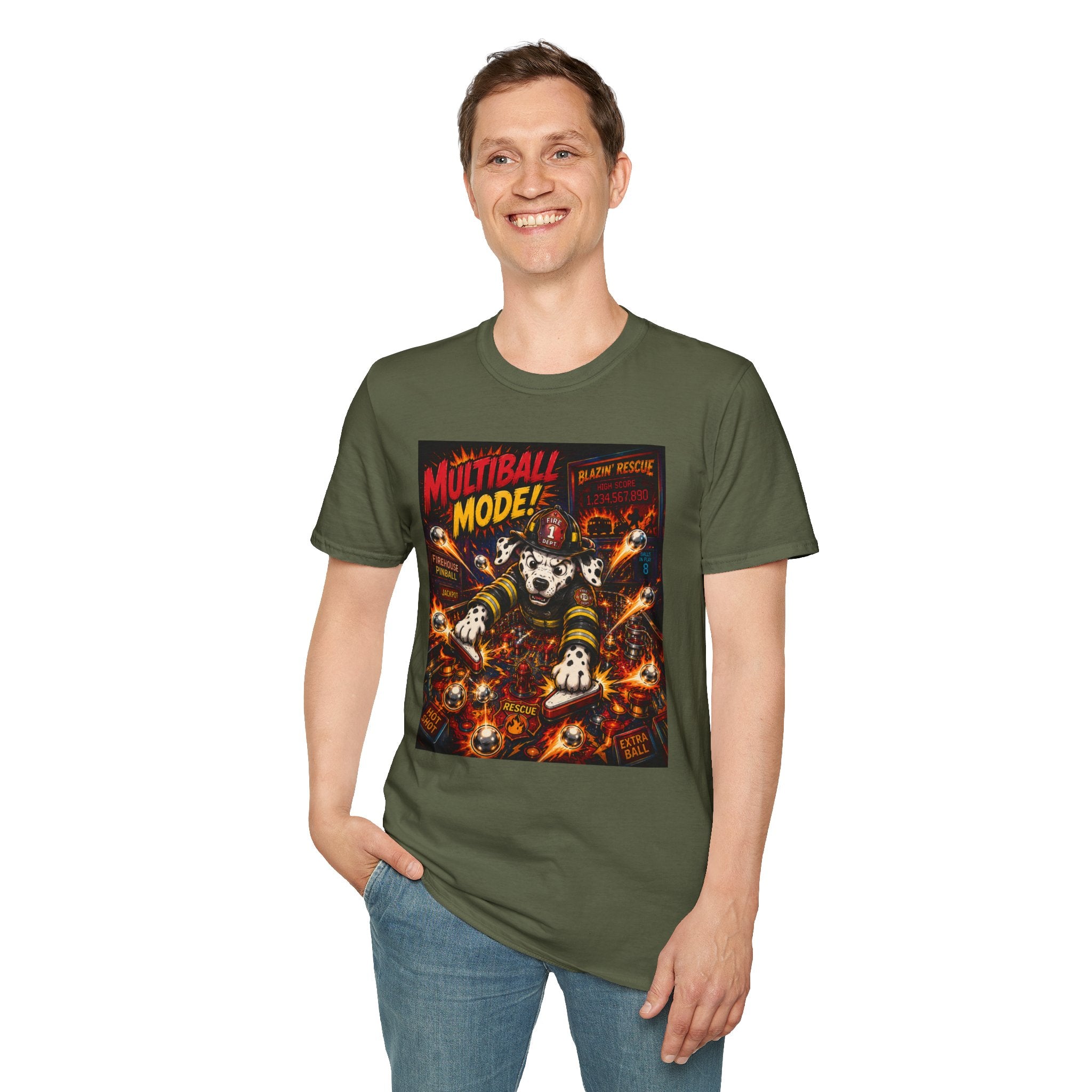 Multiball Mode Firefighter Dalmatian Pinball