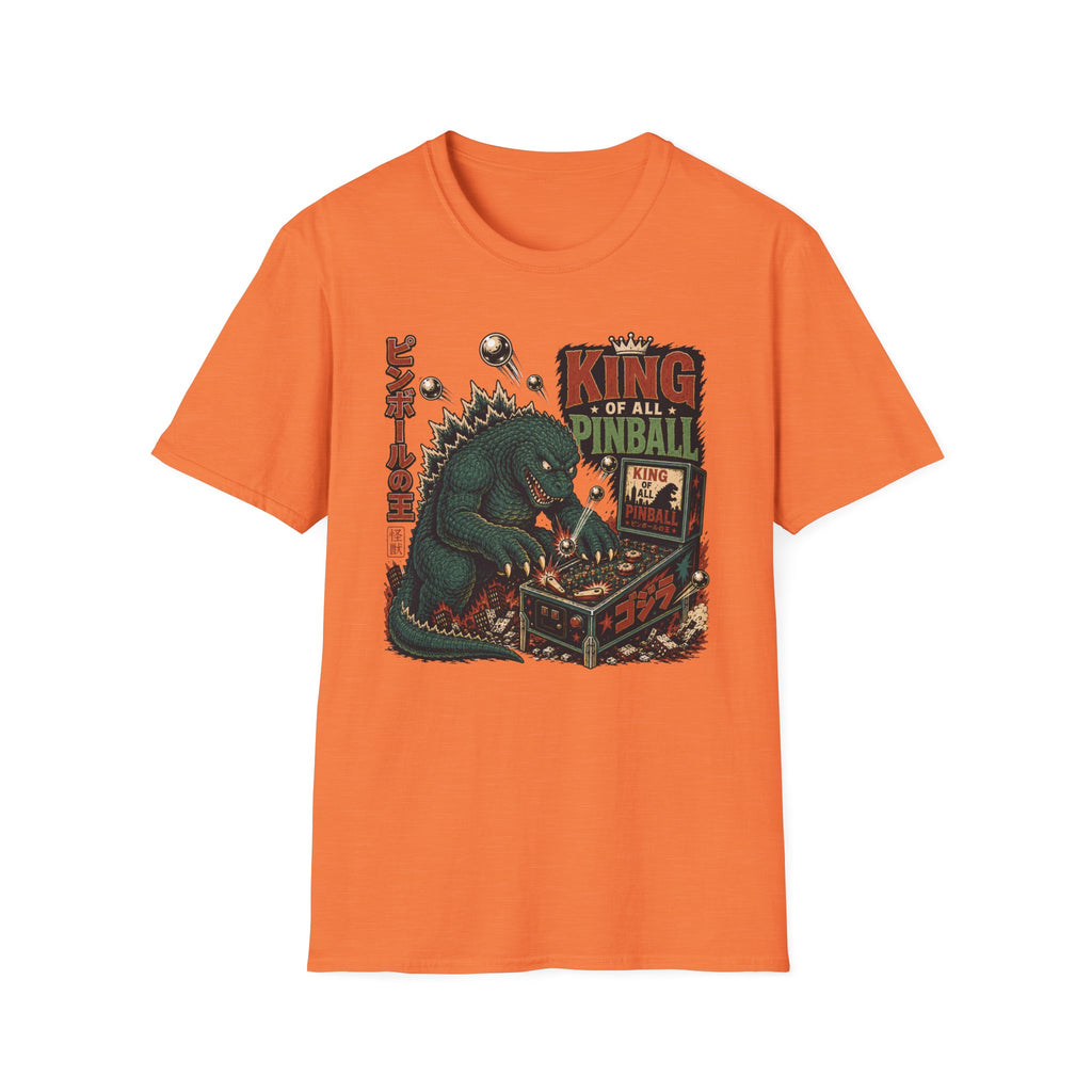 King of All Pinball — Retro Godzilla Arcade Tee