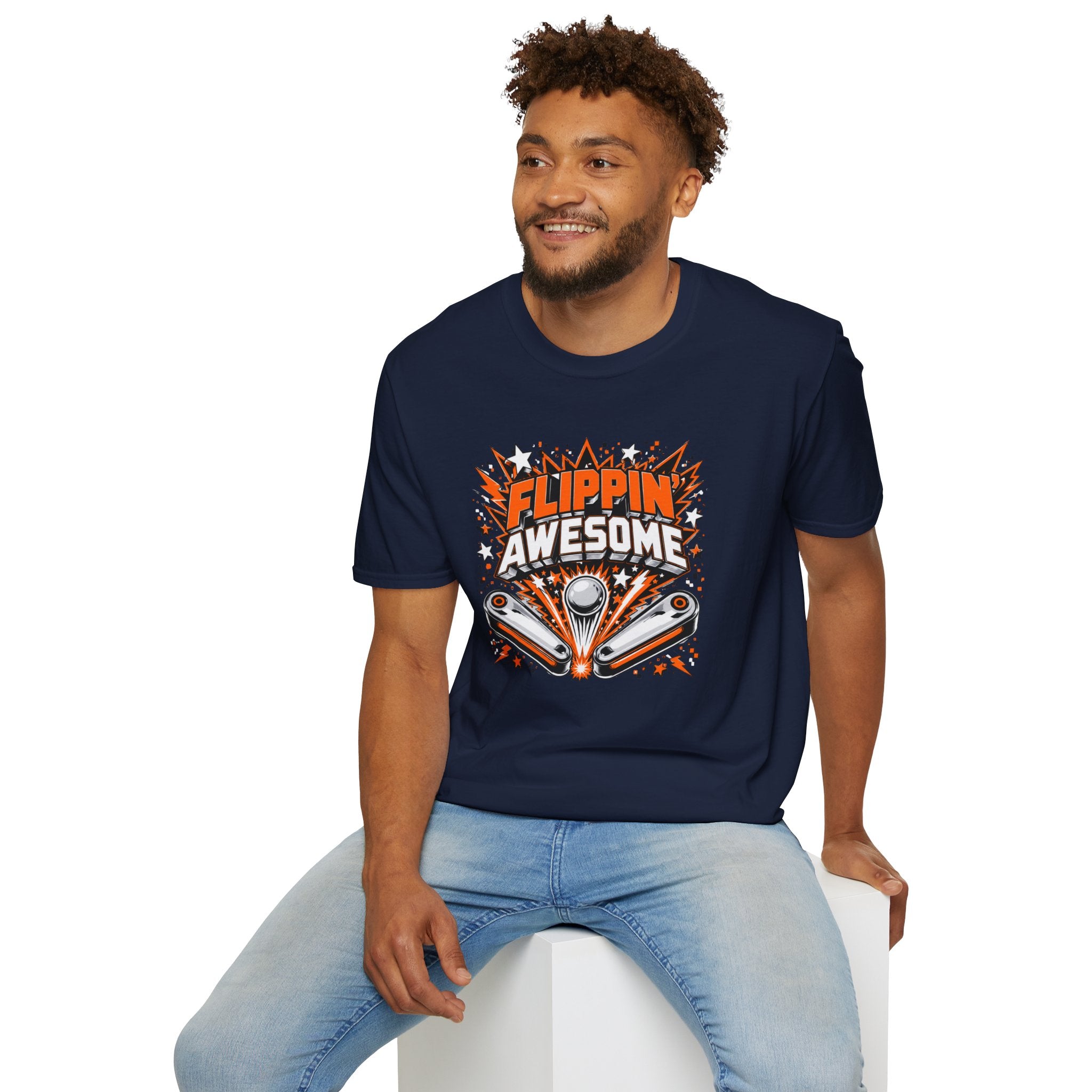 Flippin' Awesome Pinball – Retro Arcade Gaming Tee