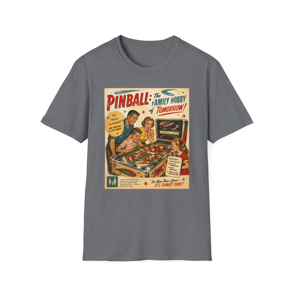 Pinball: The Family Hobby of Tomorrow Retro T-Shirt