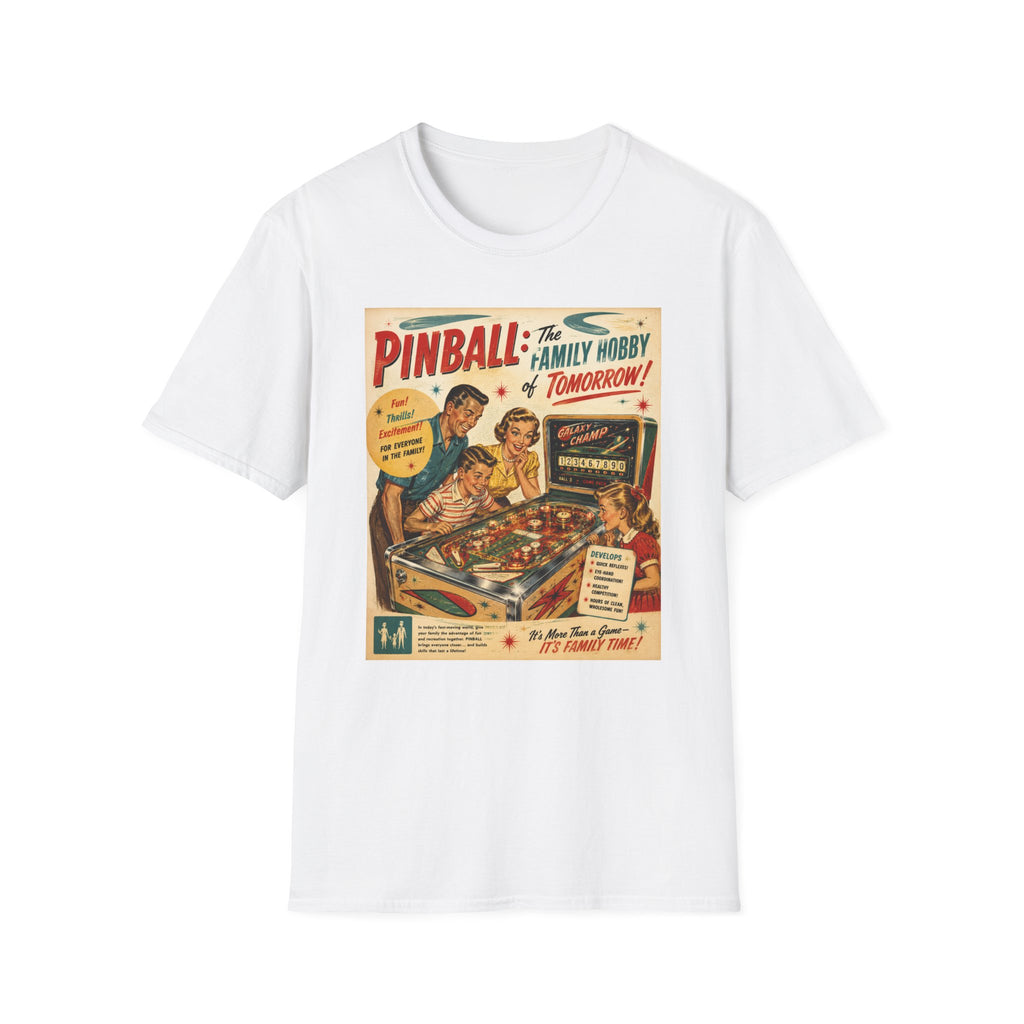 Pinball: The Family Hobby of Tomorrow Retro T-Shirt