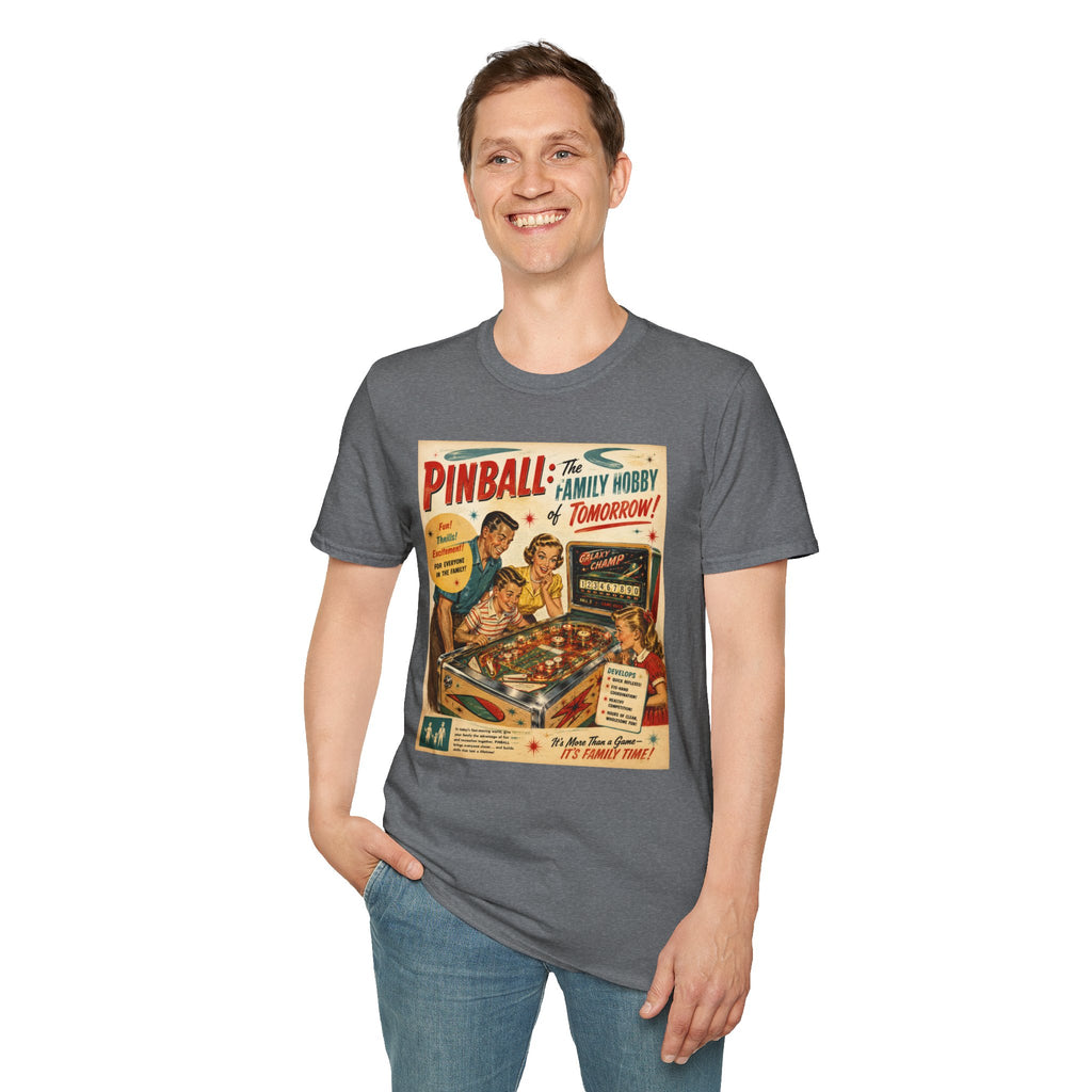 Pinball: The Family Hobby of Tomorrow Retro T-Shirt