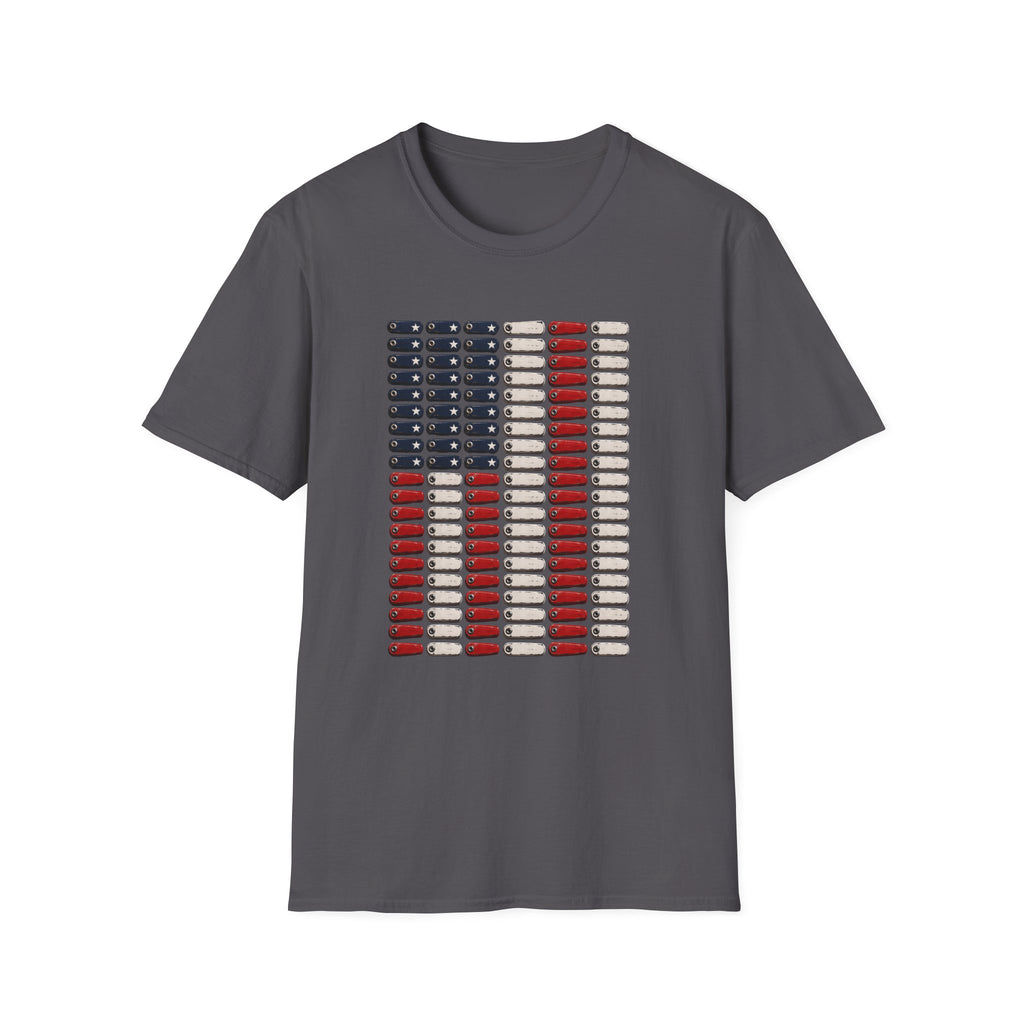 Pinball Flipper American Flag T-Shirt